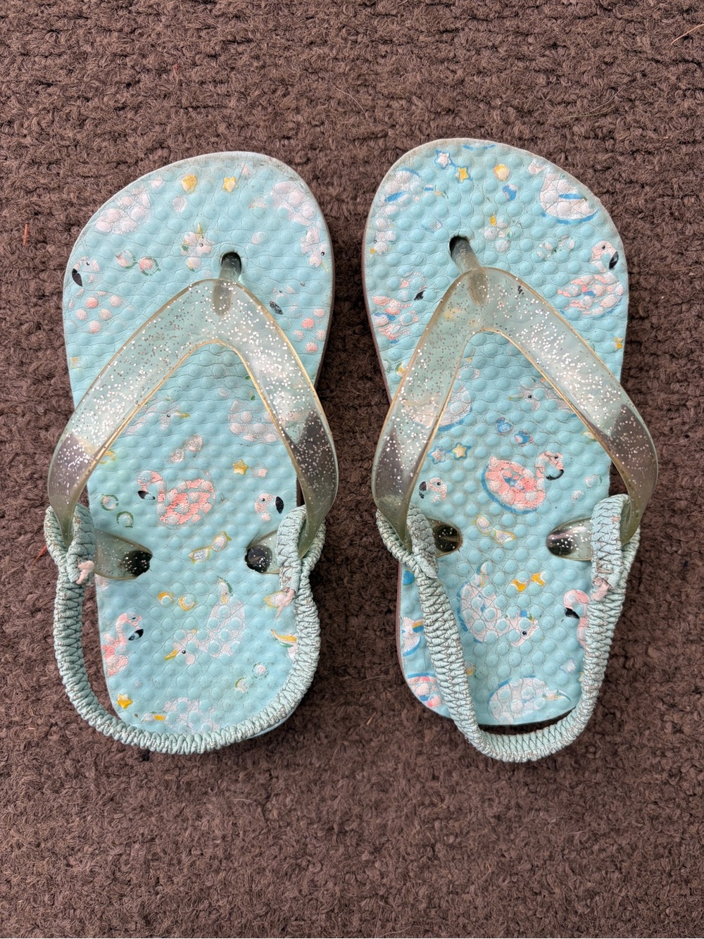 FREE w/purchase toddler girls flip flops, sandals with back strap